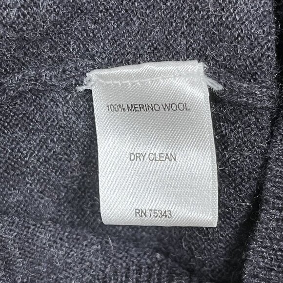 Davis & Squire Extra Fine Merino Wool V-Neck Gray Sweater Size XL - Picture 4 of 5